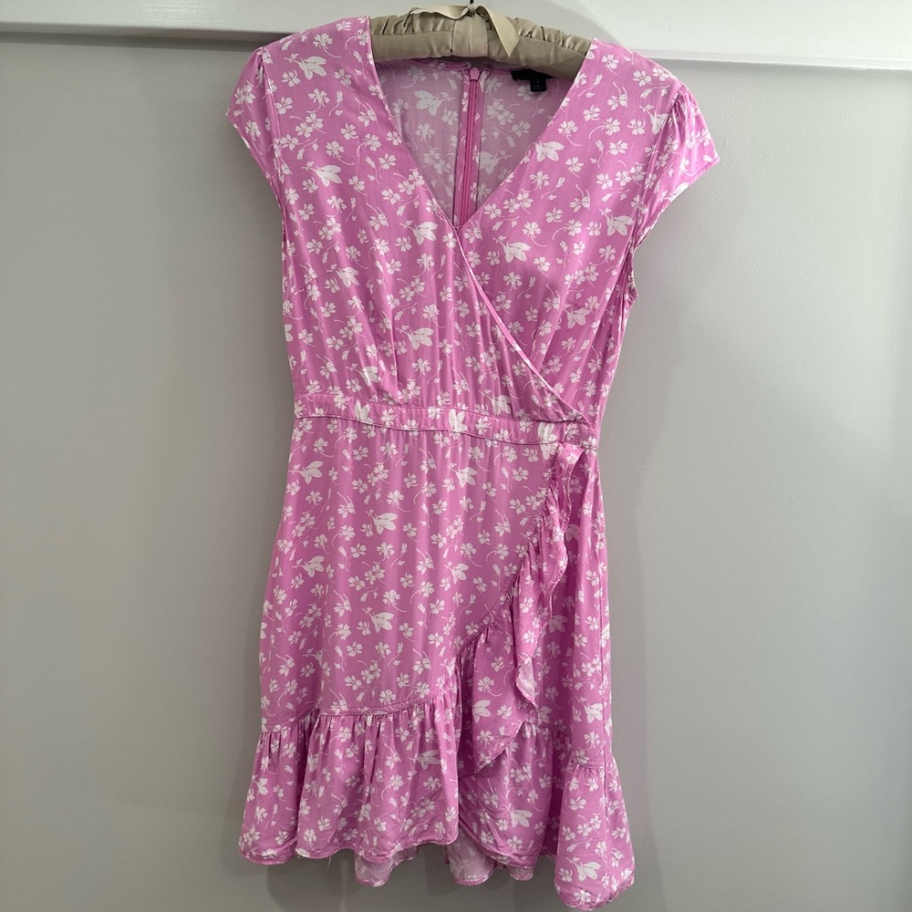 J. Crew Pink Floral Mini Dress